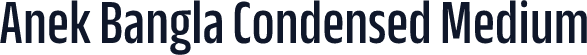 Anek Bangla Condensed Medium