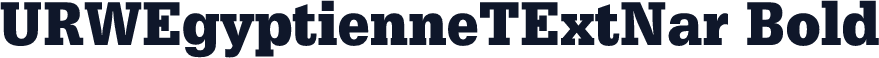 URWEgyptienneTExtNar Bold