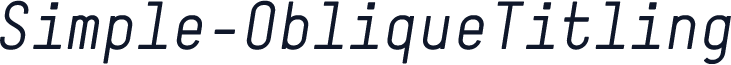 Simple-ObliqueTitling