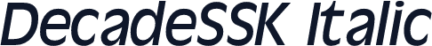 DecadeSSK Italic