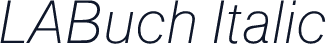 LABuch Italic