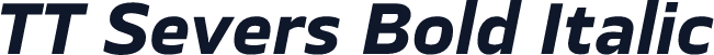 TT Severs Bold Italic