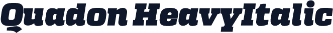 Quadon HeavyItalic