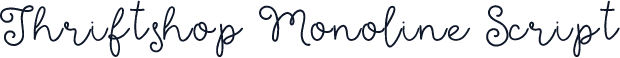 Thriftshop Monoline Script