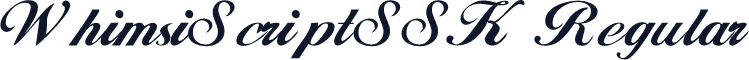 WhimsiScriptSSK Regular