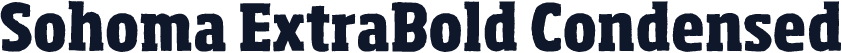Sohoma ExtraBold Condensed