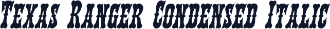 Texas Ranger Condensed Italic