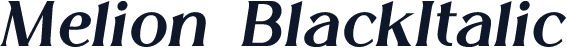 Melion-BlackItalic
