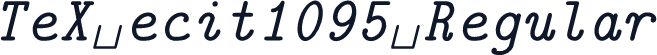 TeX ecit1095 Regular