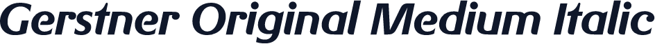 Gerstner Original Medium Italic