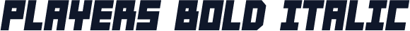 Players Bold Italic