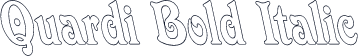 Quardi Bold Italic
