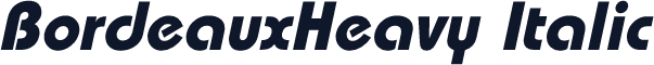BordeauxHeavy Italic