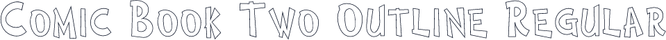 Comic Book Two Outline Regular