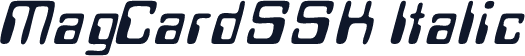 MagCardSSK Italic