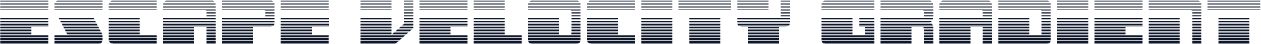 Escape Velocity Gradient