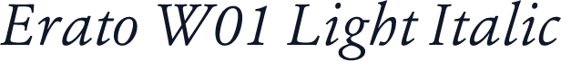 Erato W01 Light Italic
