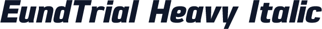 EundTrial Heavy Italic
