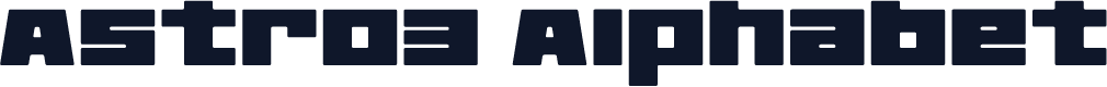 Astro3 Alphabet