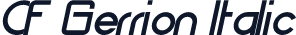 CF Gerrion Italic