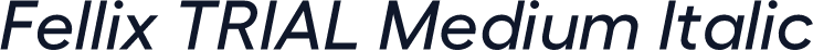 Fellix TRIAL Medium Italic