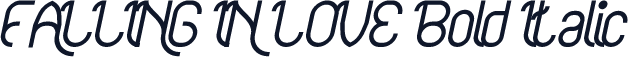 FALLING IN LOVE Bold Italic