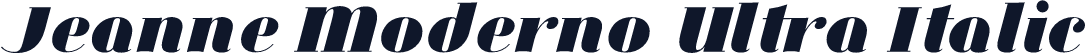 Jeanne Moderno Ultra Italic