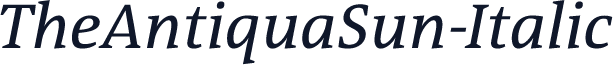 TheAntiquaSun-Italic