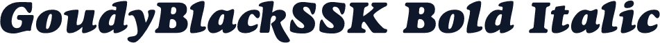 GoudyBlackSSK Bold Italic