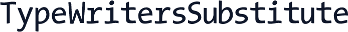 TypeWritersSubstitute