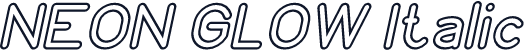 NEON GLOW Italic