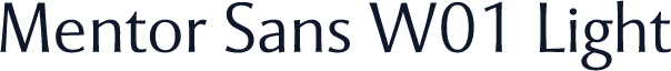 Mentor Sans W01 Light