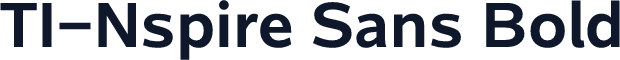 TI-Nspire Sans Bold