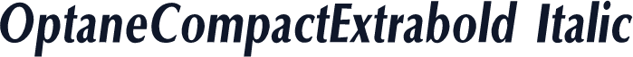 OptaneCompactExtrabold Italic