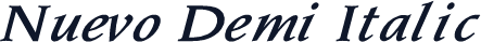 Nuevo Demi Italic