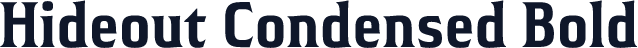 Hideout Condensed Bold