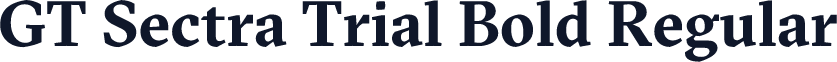 GT Sectra Trial Bold Regular
