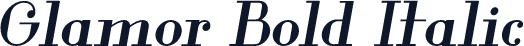 Glamor Bold Italic