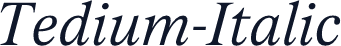 Tedium-Italic