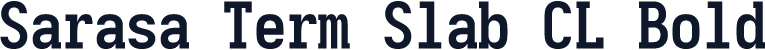 Sarasa Term Slab CL Bold