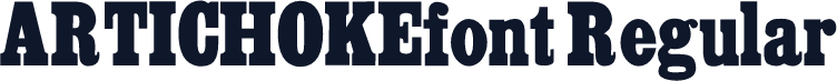 ARTICHOKEfont Regular