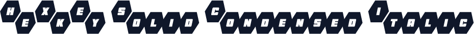 HeXkEy Solid Condensed Italic