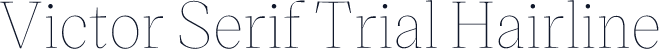 Victor Serif Trial Hairline