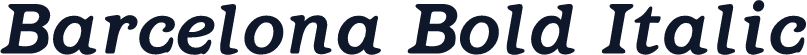 Barcelona Bold Italic