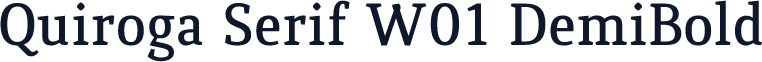 Quiroga Serif W01 DemiBold