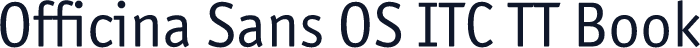 Officina Sans OS ITC TT Book
