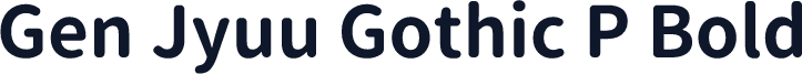 Gen Jyuu Gothic P Bold