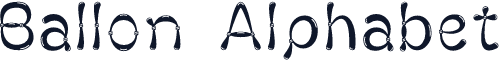 Ballon Alphabet