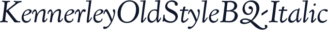 KennerleyOldStyleBQ-Italic