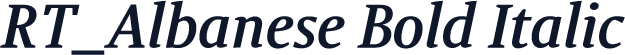 RT_Albanese Bold Italic
